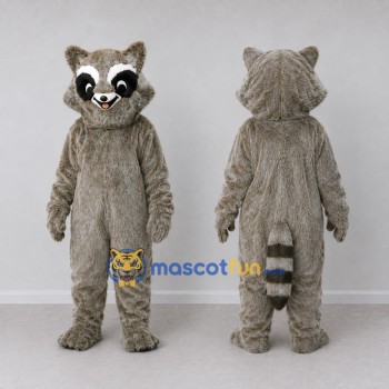Custom Gray Brown Raccoon Mascot Costume Adult Full Body Suit for Wildlife Events