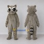 Custom Gray Brown Raccoon Mascot Costume Adult Full Body Suit for Wildlife Events