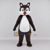 Custom Brown and White Cat Character Mascot Costume Adult Full Body Suit for School Events Custom Brown and White Cat Character Mascot Costume Adult Full Body Suit for School Events