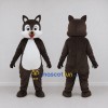 Custom Brown and White Cat Character Mascot Costume Adult Full Body Suit for School Events Custom Brown and White Cat Character Mascot Costume Adult Full Body Suit for School Events