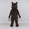 Custom Brown and White Cat Character Mascot Costume Adult Full Body Suit for School Events Custom Brown and White Cat Character Mascot Costume Adult Full Body Suit for School Events