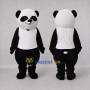 Custom Black and White Panda Mascot Costume Adult Full Body Suit for School Events