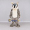 Custom Gray and Cream Wolf Mascot Costume Adult Full Body Suit for School Events Custom Gray and Cream Wolf Mascot Costume Adult Full Body Suit for School Events