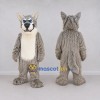 Custom Gray and Cream Wolf Mascot Costume Adult Full Body Suit for School Events Custom Gray and Cream Wolf Mascot Costume Adult Full Body Suit for School Events