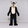 Custom Black and Cream Wolf Mascot Costume Adult Full Body Suit for School Events Custom Black and Cream Wolf Mascot Costume Adult Full Body Suit for School Events
