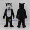 Custom Black and Gray Wolf Mascot Costume Adult Full Body Suit for School Events Custom Black and Gray Wolf Mascot Costume Adult Full Body Suit for School Events