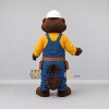 Custom Brown Yellow and Blue Beaver Builder Mascot Costume Adult Full Body Suit for Community Events