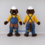 Custom Brown Yellow and Blue Beaver Builder Mascot Costume Adult Full Body Suit for Community Events