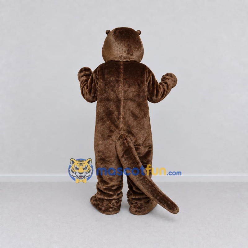 Custom Brown Otter Mascot Costume Adult Full Body Suit for Wildlife Events