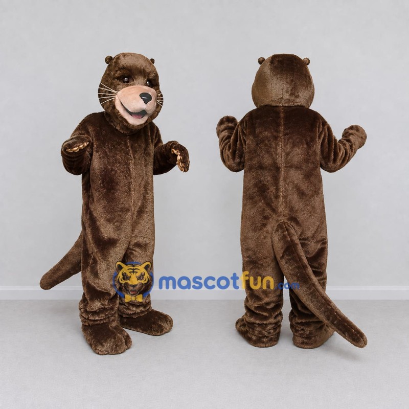 Custom Brown Otter Mascot Costume Adult Full Body Suit for Wildlife Events
