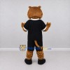 Custom Brown and Black Lion in Sportswear Mascot Costume Adult Full Body Suit for Sports Events Custom Brown and Black Lion in Sportswear Mascot Costume Adult Full Body Suit for Sports Events