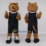 Custom Brown and Black Lion in Basketball Uniform Mascot Costume Adult Full Body Suit for Sports Events