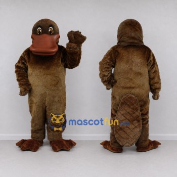Custom Brown Platypus Mascot Costume Adult Full Body Suit for Wildlife Events