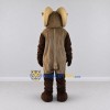 Custom Brown and Cream Ram Mascot Costume Adult Full Body Suit for School Events Custom Brown and Cream Ram Mascot Costume Adult Full Body Suit for School Events