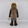 Custom Brown and Cream Ram Mascot Costume Adult Full Body Suit for School Events Custom Brown and Cream Ram Mascot Costume Adult Full Body Suit for School Events