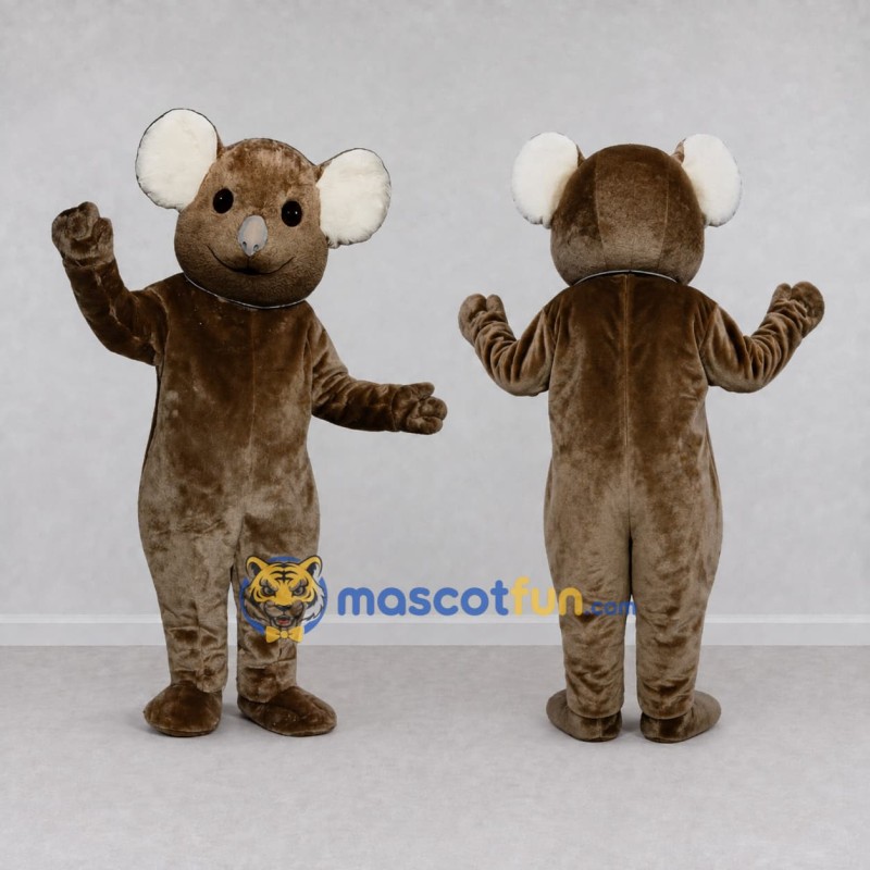 Custom Brown and Cream Koala Character Mascot Costume Adult Full Body Suit for Wildlife Events