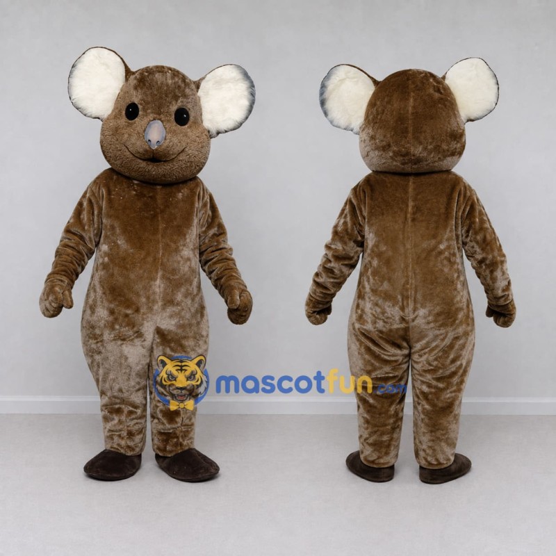 Custom Brown and Cream Koala Character Mascot Costume Adult Full Body Suit for Wildlife Events