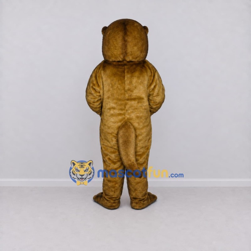 Custom Golden Brown Otter Mascot Costume Adult Full Body Suit for Wildlife Events
