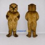 Custom Golden Brown Otter Mascot Costume Adult Full Body Suit for Wildlife Events