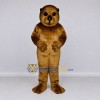 Custom Golden Brown Otter Mascot Costume Adult Full Body Suit for Wildlife Events Custom Golden Brown Otter Mascot Costume Adult Full Body Suit for Wildlife Events