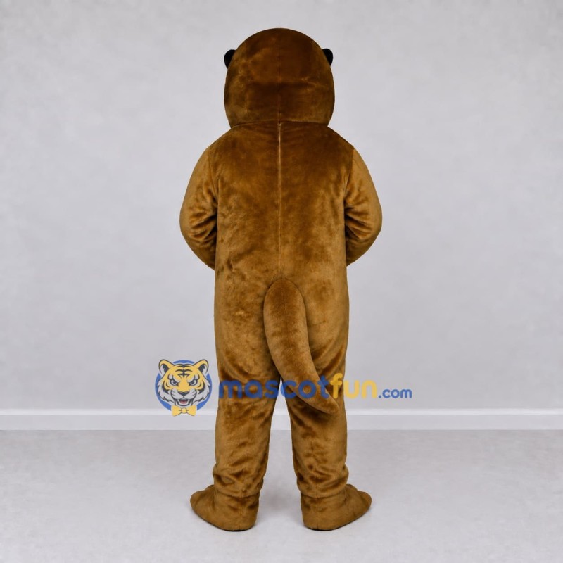 Custom Golden Brown Otter Mascot Costume Adult Full Body Suit for Wildlife Events Custom Golden Brown Otter Mascot Costume Adult Full Body Suit for Wildlife Events