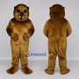 Custom Golden Brown Otter Mascot Costume Adult Full Body Suit for Wildlife Events
