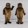 Custom Olive Brown Otter Character Mascot Costume Adult Full Body Suit for Wildlife Events