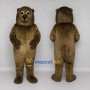 Custom Olive Brown Otter Character Mascot Costume Adult Full Body Suit for Wildlife Events