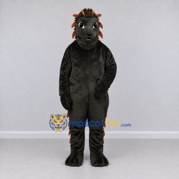 Custom Black and Orange Porcupine Mascot Costume Adult Full Body Suit for Wildlife Events