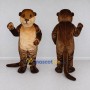 Custom Brown and Tan Otter Mascot Costume Adult Full Body Suit for Wildlife Events