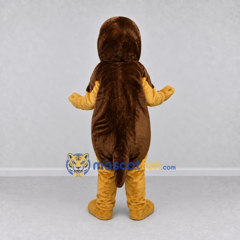 Custom Yellow and Brown Animal Character Mascot Costume Adult Full Body Suit for School Events Custom Yellow and Brown Animal Character Mascot Costume Adult Full Body Suit for School Events