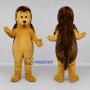 Custom Yellow and Brown Animal Character Mascot Costume Adult Full Body Suit for School Events