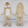 Custom Cream and White Lop Eared Rabbit Mascot Costume Adult Full Body Suit for Easter Events Custom Cream and White Lop Eared Rabbit Mascot Costume Adult Full Body Suit for Easter Events