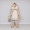 Custom Cream and White Lop Eared Rabbit Mascot Costume Adult Full Body Suit for Easter Events Custom Cream and White Lop Eared Rabbit Mascot Costume Adult Full Body Suit for Easter Events