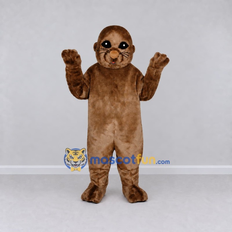 Custom Brown Otter Mascot Costume Adult Full Body Suit for Wildlife Events