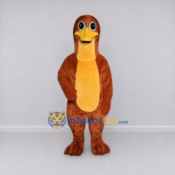 Custom Brown and Yellow Duck Mascot Costume Adult Full Body Suit for School Events Custom Brown and Yellow Duck Mascot Costume Adult Full Body Suit for School Events