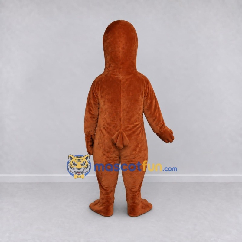 Custom Brown and Yellow Duck Mascot Costume Adult Full Body Suit for School Events Custom Brown and Yellow Duck Mascot Costume Adult Full Body Suit for School Events