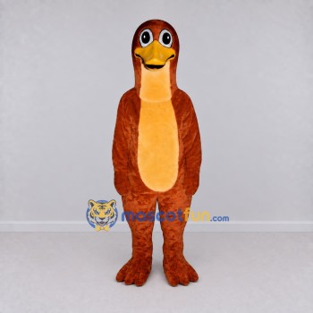 Custom Brown and Yellow Duck Mascot Costume Adult Full Body Suit for School Events Custom Brown and Yellow Duck Mascot Costume Adult Full Body Suit for School Events