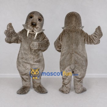 Custom Gray Walrus Mascot Costume Adult Full Body Suit for Ocean Events