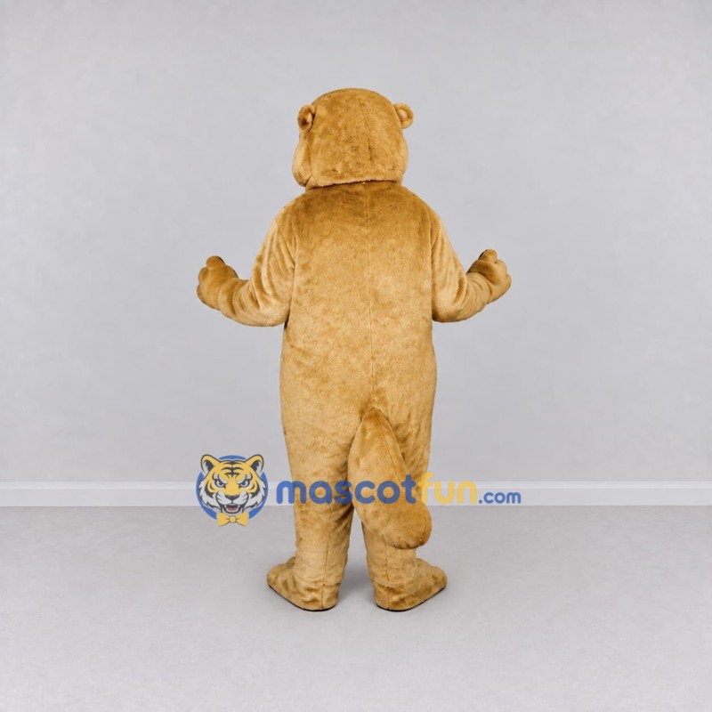 Custom Golden Tan Beaver Mascot Costume Adult Full Body Suit for Wildlife Events Custom Golden Tan Beaver Mascot Costume Adult Full Body Suit for Wildlife Events