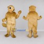 Custom Golden Tan Beaver Mascot Costume Adult Full Body Suit for Wildlife Events
