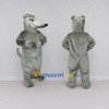 Custom Gray Wolf Mascot Costume Adult Full Body Suit for School Events Custom Gray Wolf Mascot Costume Adult Full Body Suit for School Events