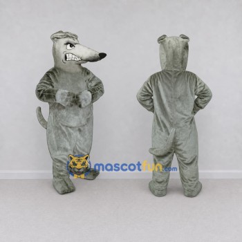 Custom Gray Wolf Mascot Costume Adult Full Body Suit for School Events