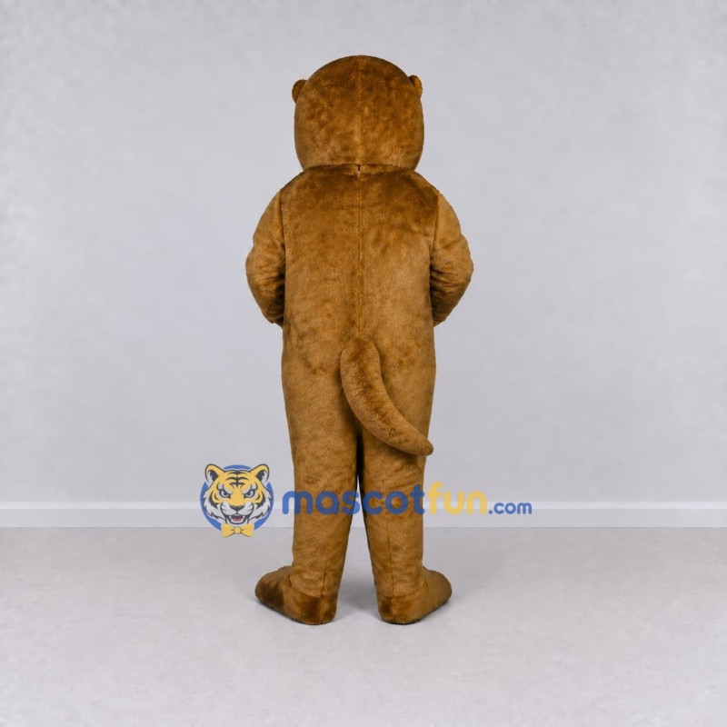 Custom Golden Brown Otter Mascot Costume Adult Full Body Suit for Wildlife Events
