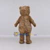 Custom Brown and White Spotted Teddy Bear Mascot Costume Adult Full Body Suit for Community Events Custom Brown and White Spotted Teddy Bear Mascot Costume Adult Full Body Suit for Community Events