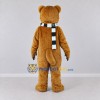 Custom Brown Black and White Beaver with Scarf Mascot Costume Adult Full Body Suit for Winter Events