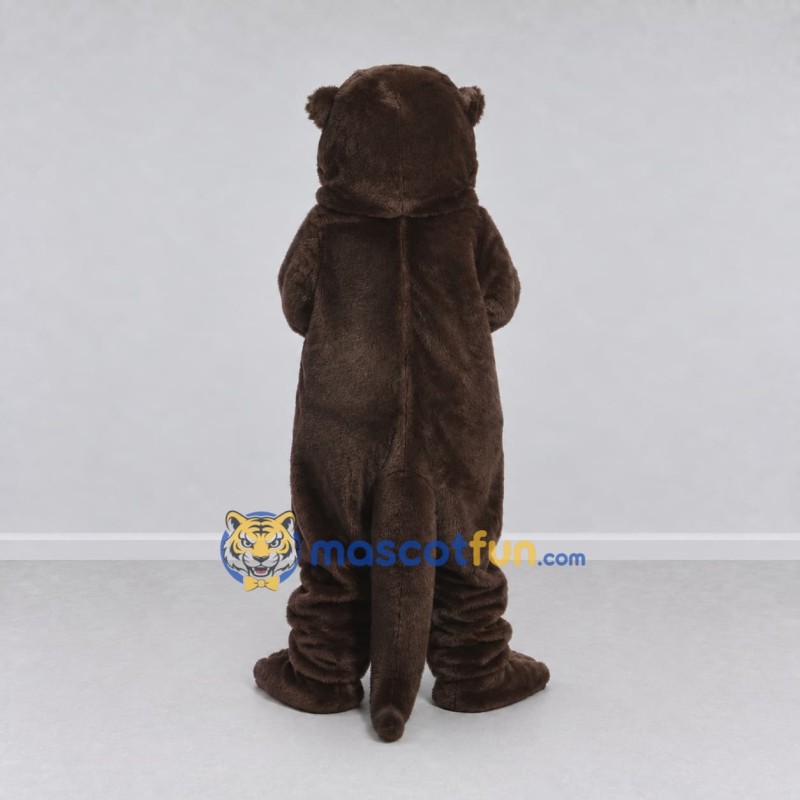 Custom Dark Brown and Tan Otter Mascot Costume Adult Full Body Suit for Wildlife Events Custom Dark Brown and Tan Otter Mascot Costume Adult Full Body Suit for Wildlife Events