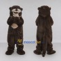 Custom Dark Brown and Tan Otter Mascot Costume Adult Full Body Suit for Wildlife Events
