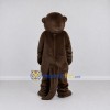 Custom Dark Brown and Tan Otter Mascot Costume Adult Full Body Suit for Wildlife Events