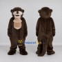 Custom Dark Brown and Tan Otter Mascot Costume Adult Full Body Suit for Wildlife Events